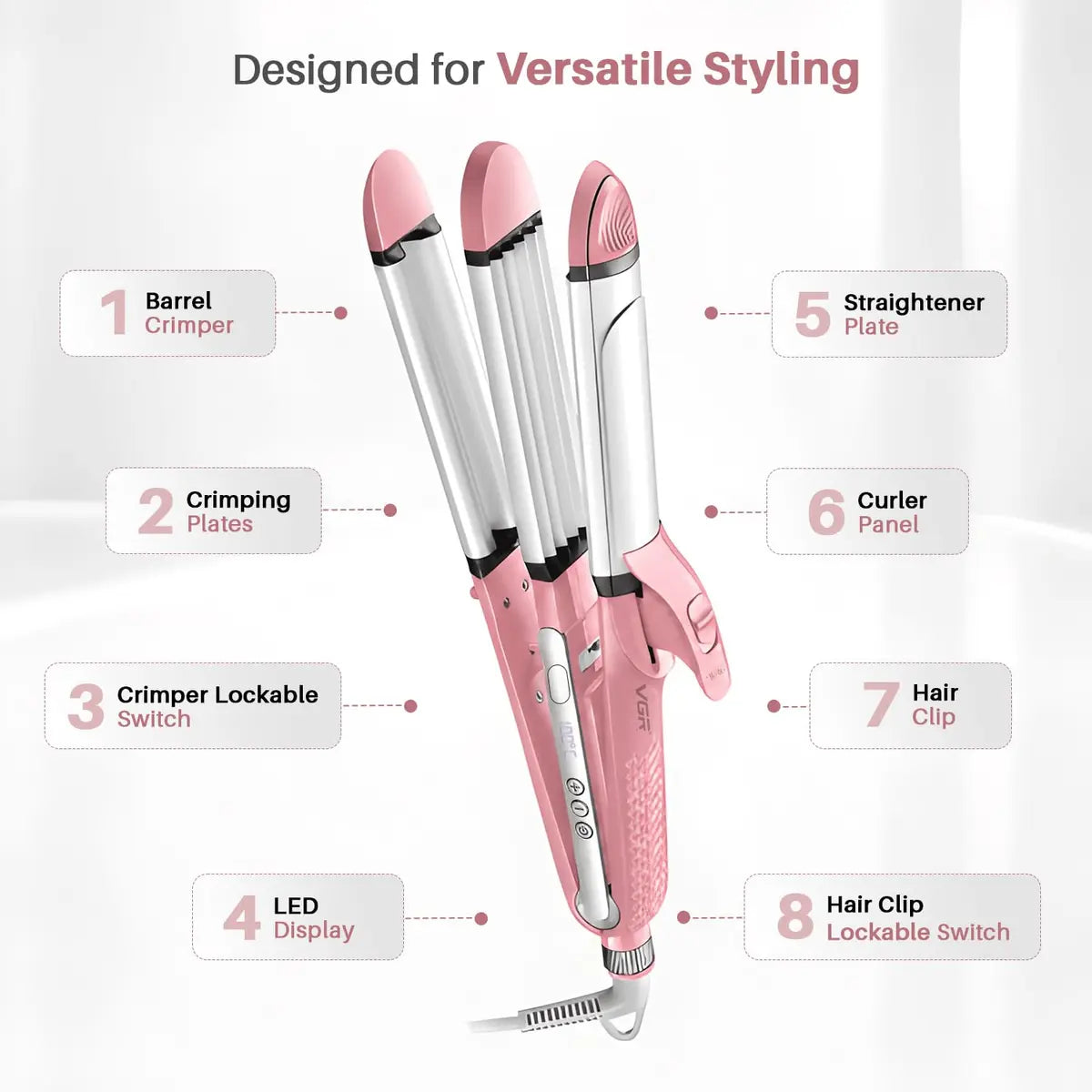 VGR V-563 Professional Hair Curler For Women