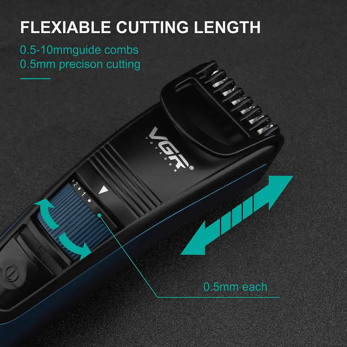 VGR V-052 Professional Beard Trimmer For Men (Blue)