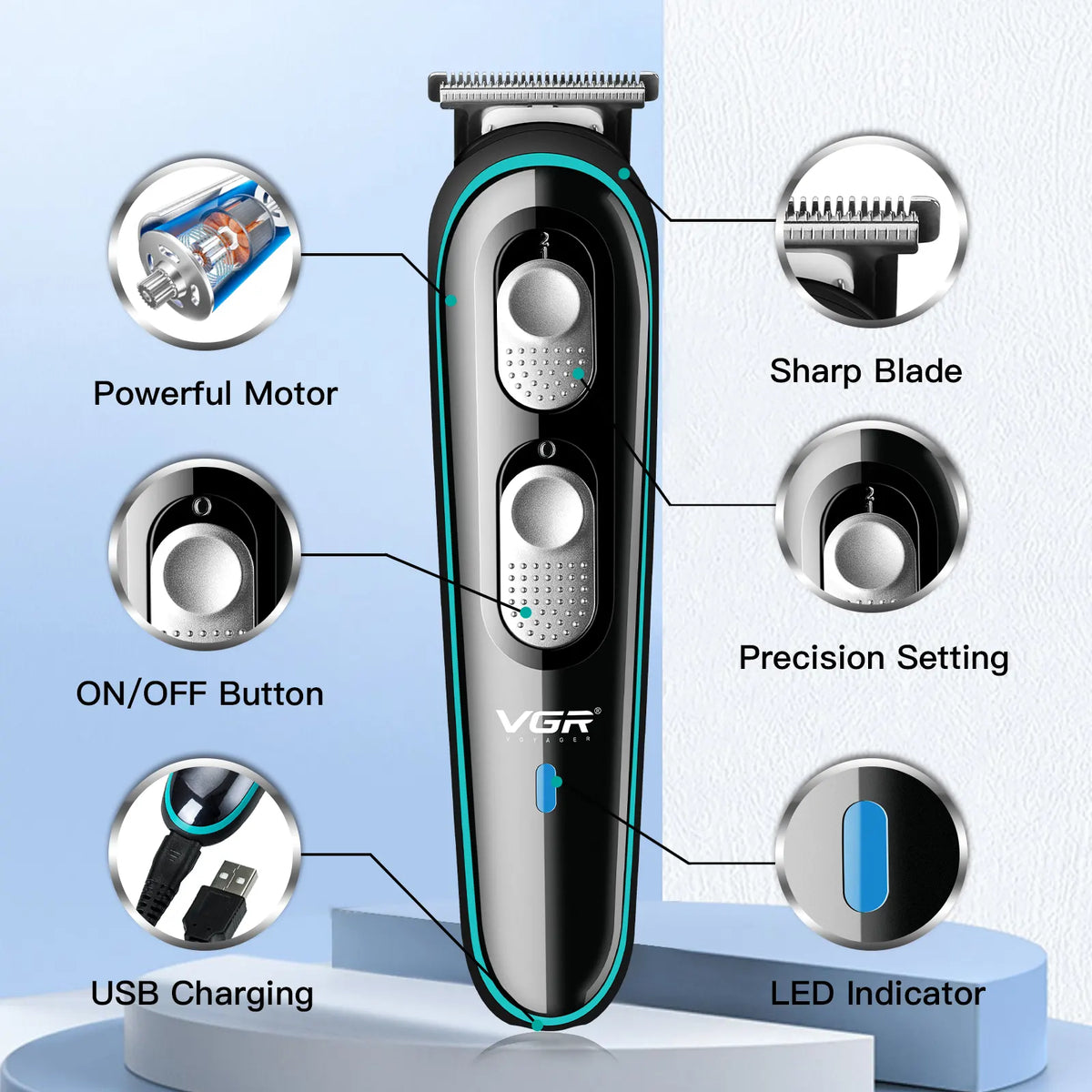 VGR V-055 Professional Hair Trimmer