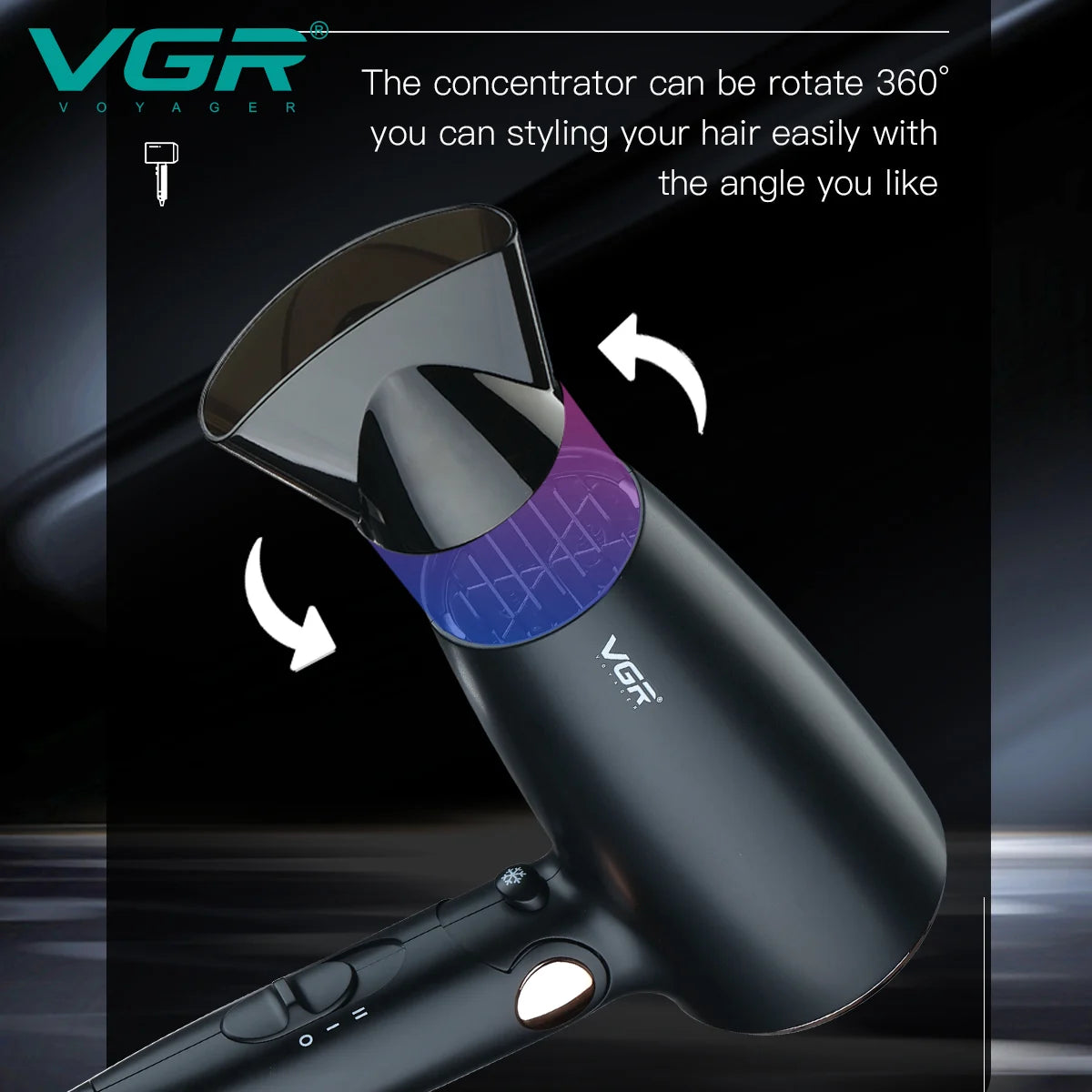 VGR V-439 Professional Hair Dryer, 1600W