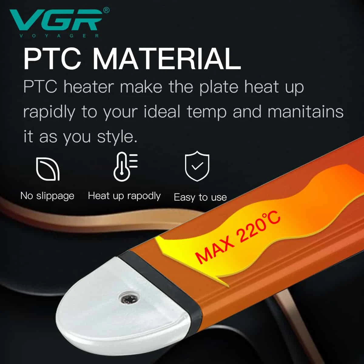 VGR V-558 Professional 2-in-1 Hair Straightener and Curler