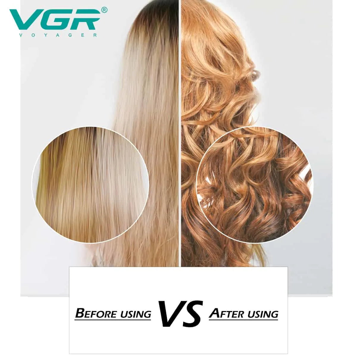 VGR V-583 Professional Automatic Hair Curler For Women (Green)