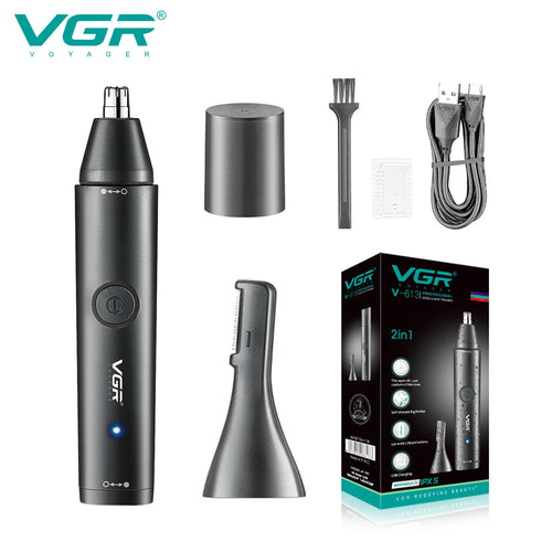 VGR V-613 Ear, Nose & Eyebrow Trimmer Professional USB Rechargeable Nose Trimmer.