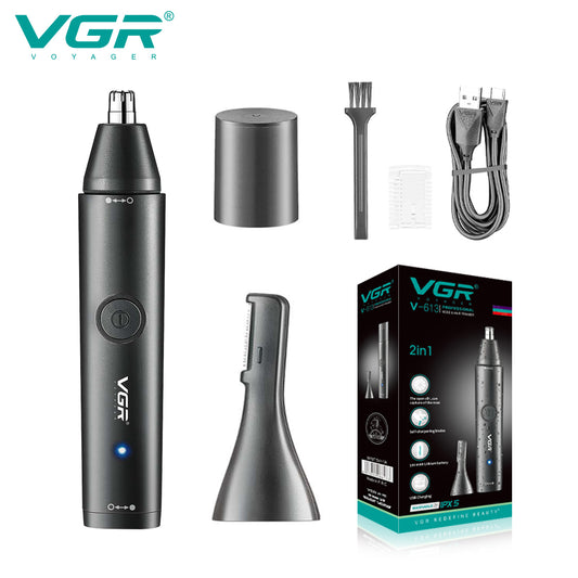 VGR V-613 Ear, Nose & Eyebrow Trimmer Professional USB Rechargeable Nose Trimmer.