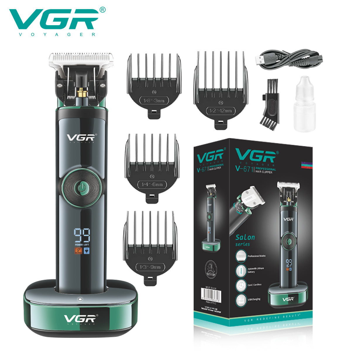 VGR V-657 Professional Hair Clipper.