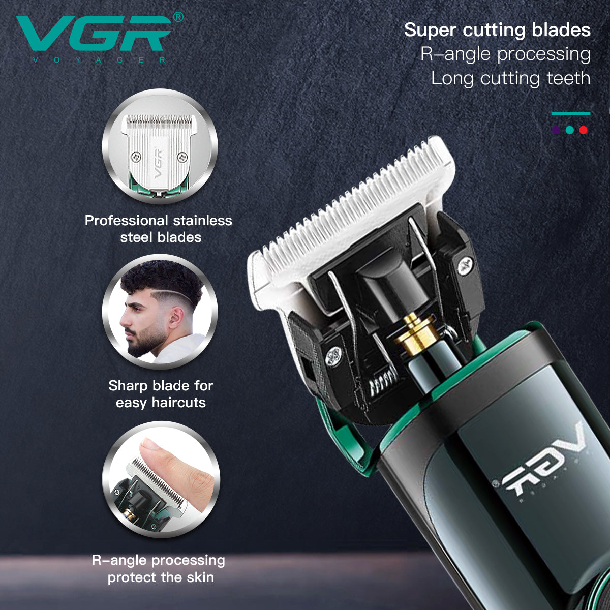 VGR V-657 Professional Hair Clipper.