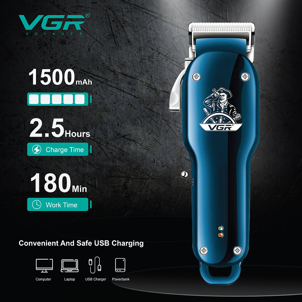 VGR V-679 Hair Clipper For Men.