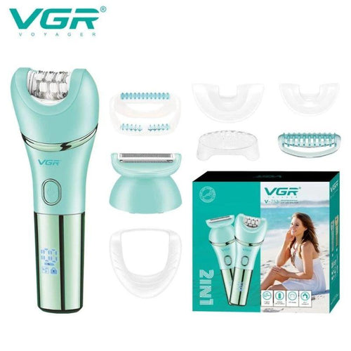 VGR V-753 2 IN 1 Electric Women Epilator Female Shaver — VGR Pakistan Official