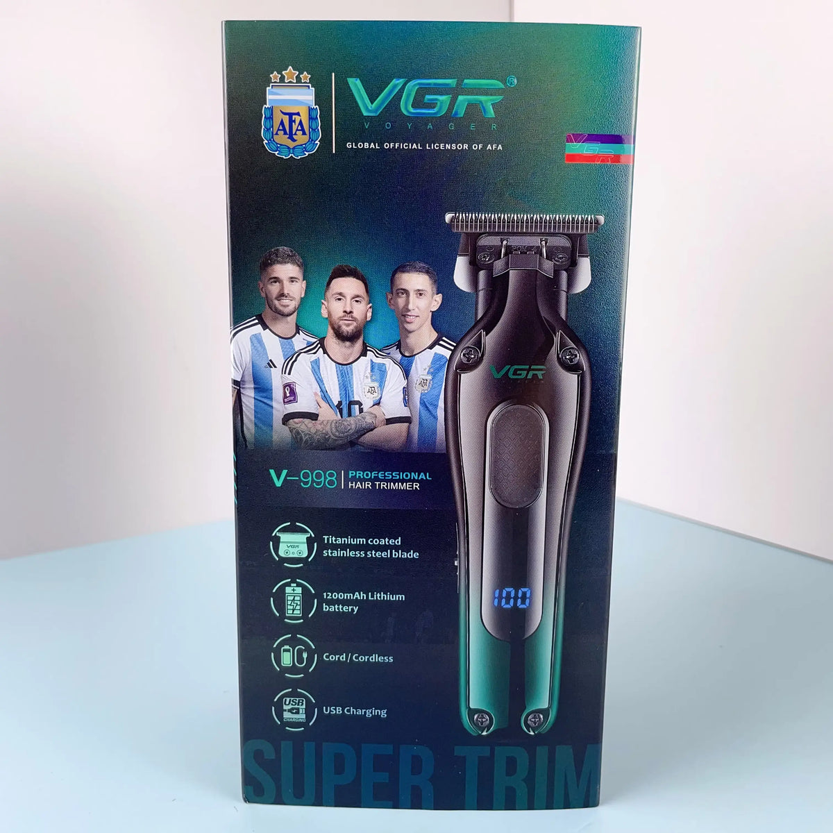 VGR V-998 Professional Cord/Cordless Hair Trimmer for Men