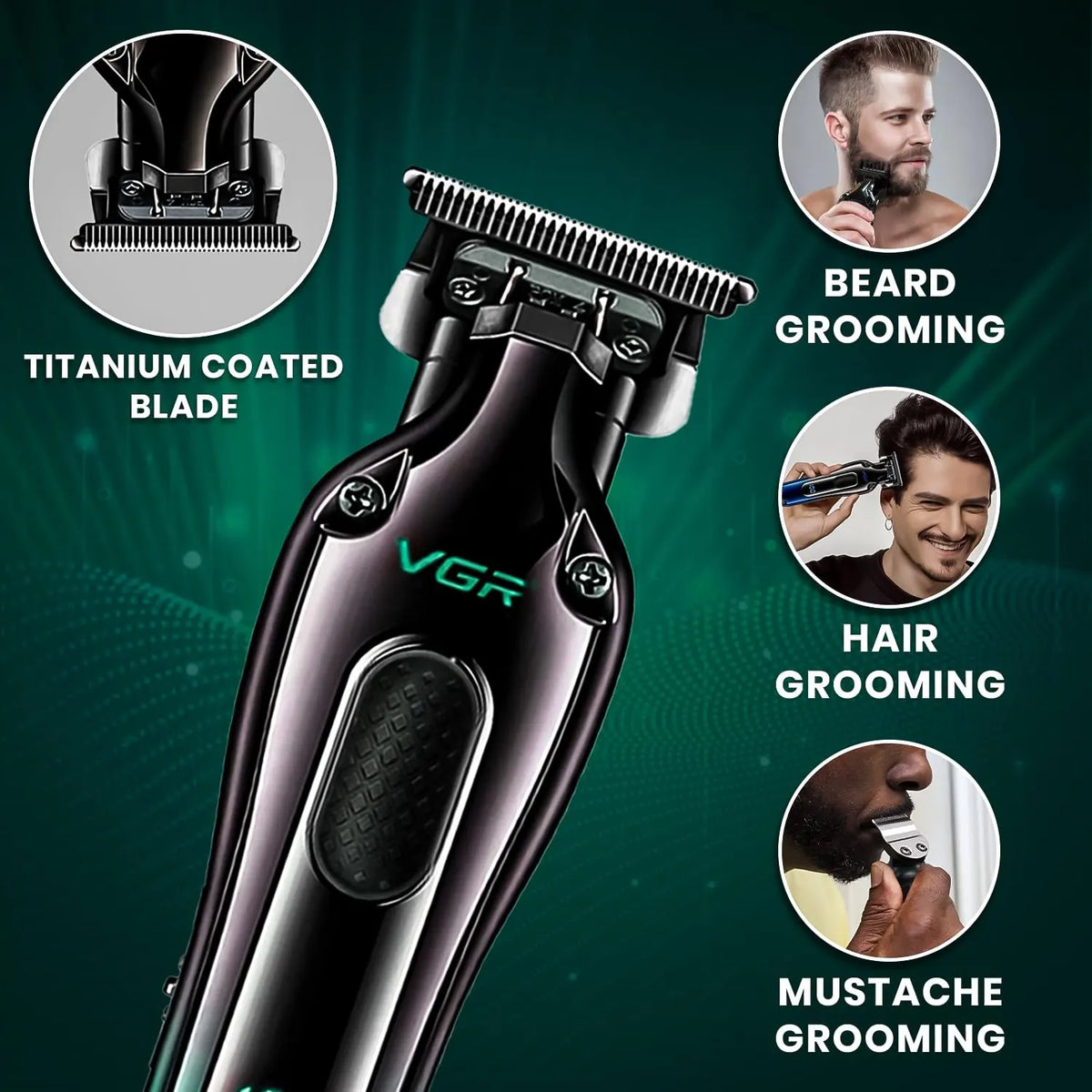 VGR V-998 Professional Cord/Cordless Hair Trimmer for Men