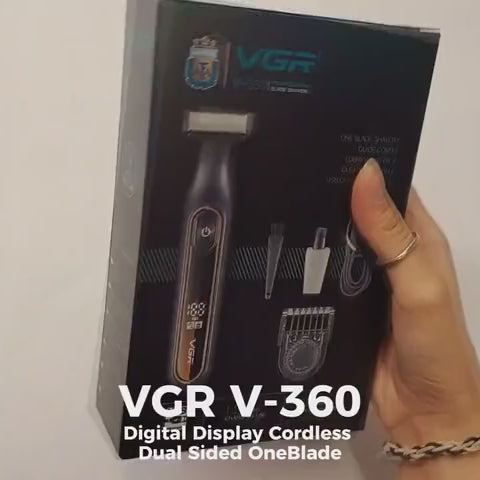VGR V-360 Digital Display Cordless Dual Sided OneBlade.