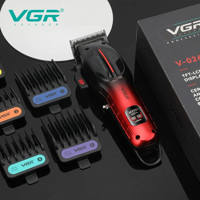 VGR V-026 Professional Cord/Cordless Hair Clipper for Men's