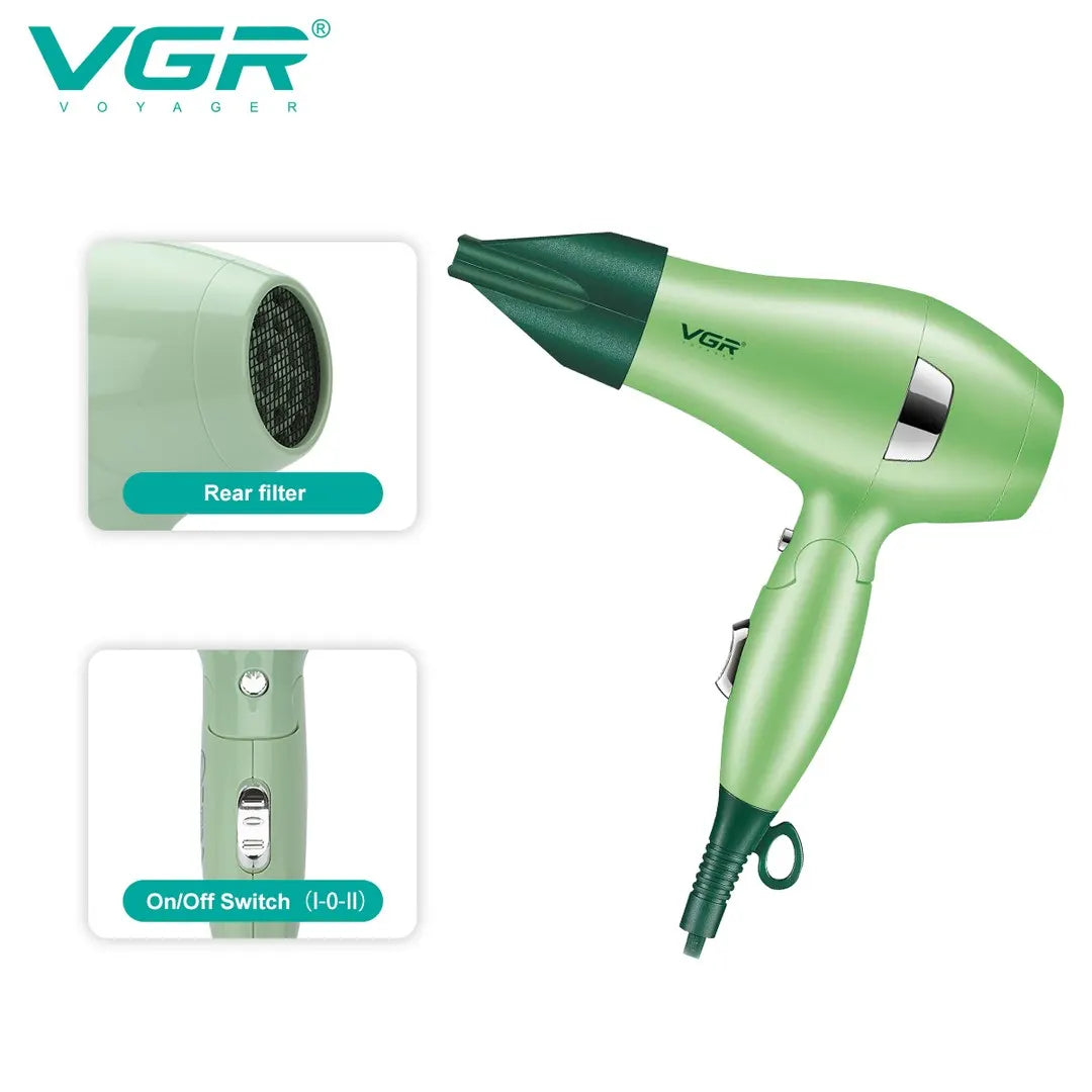 VGR V-432 Professional Hair Dryer, 1000W