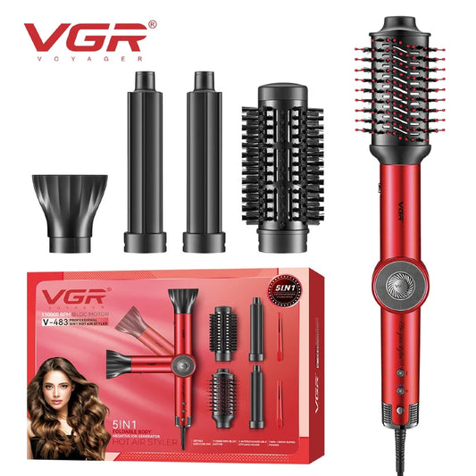 VGR V-483 Professional 5-in-1 Hot Air Styler & Hair Dryer Brush