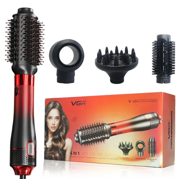 VGR V-484 4-in-1 Professional Hot Air Styler & Hair Dryer Brush