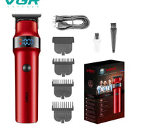 VGR V-987 Professional Digital Display Turbo function 7000RPM Zero Gapped Cordless Pro Self Haircut Hair Clipper