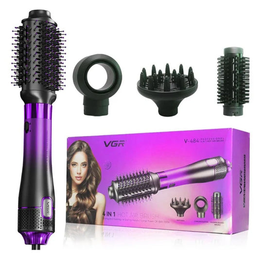 VGR V-484 4-in-1 Professional Hot Air Styler & Hair Dryer Brush