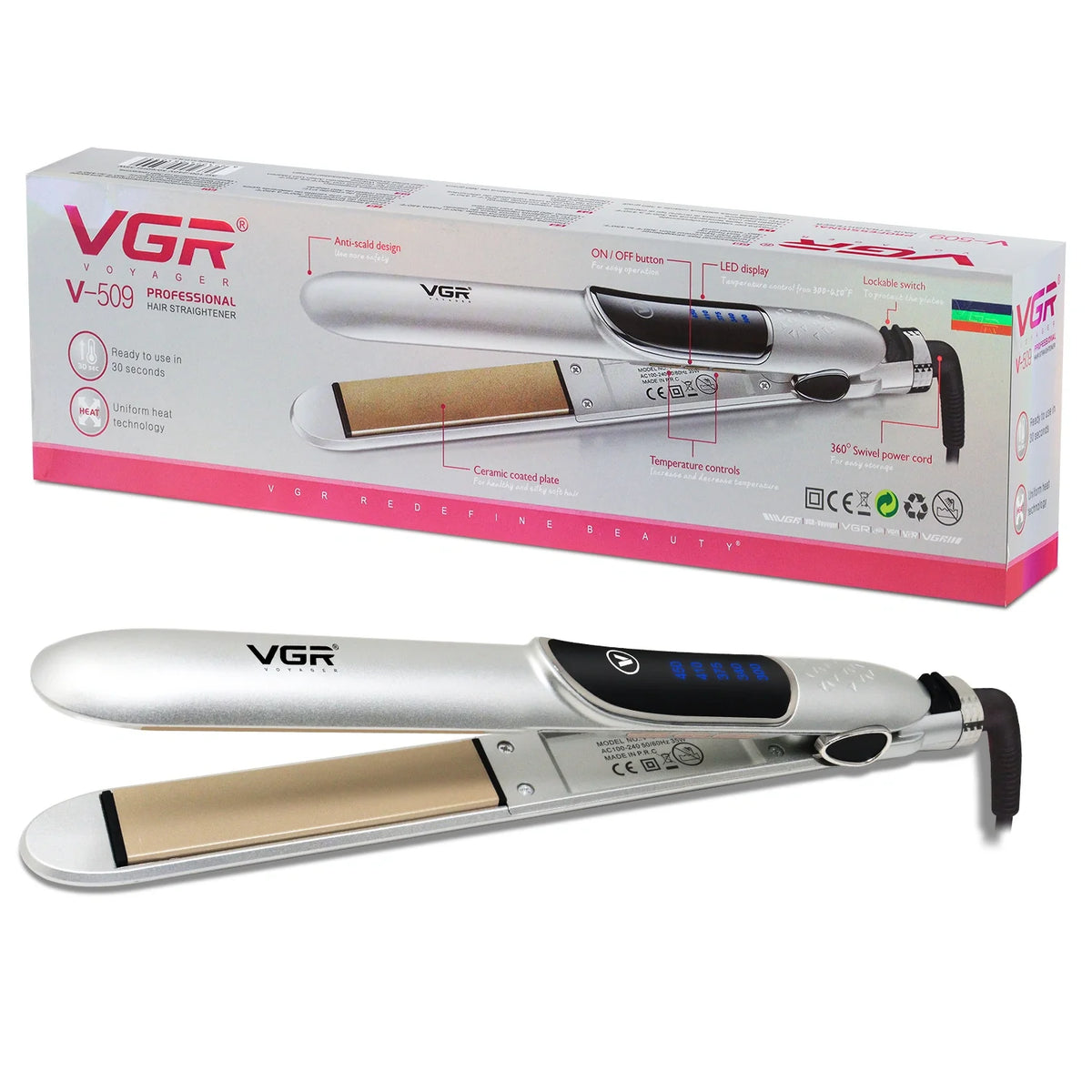 VGR V-509 Professional Hair Straightener