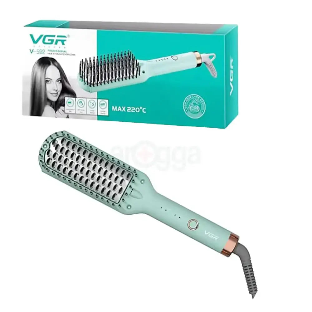 VGR V-592 Professional Hair Straightening Hot Comb Brush